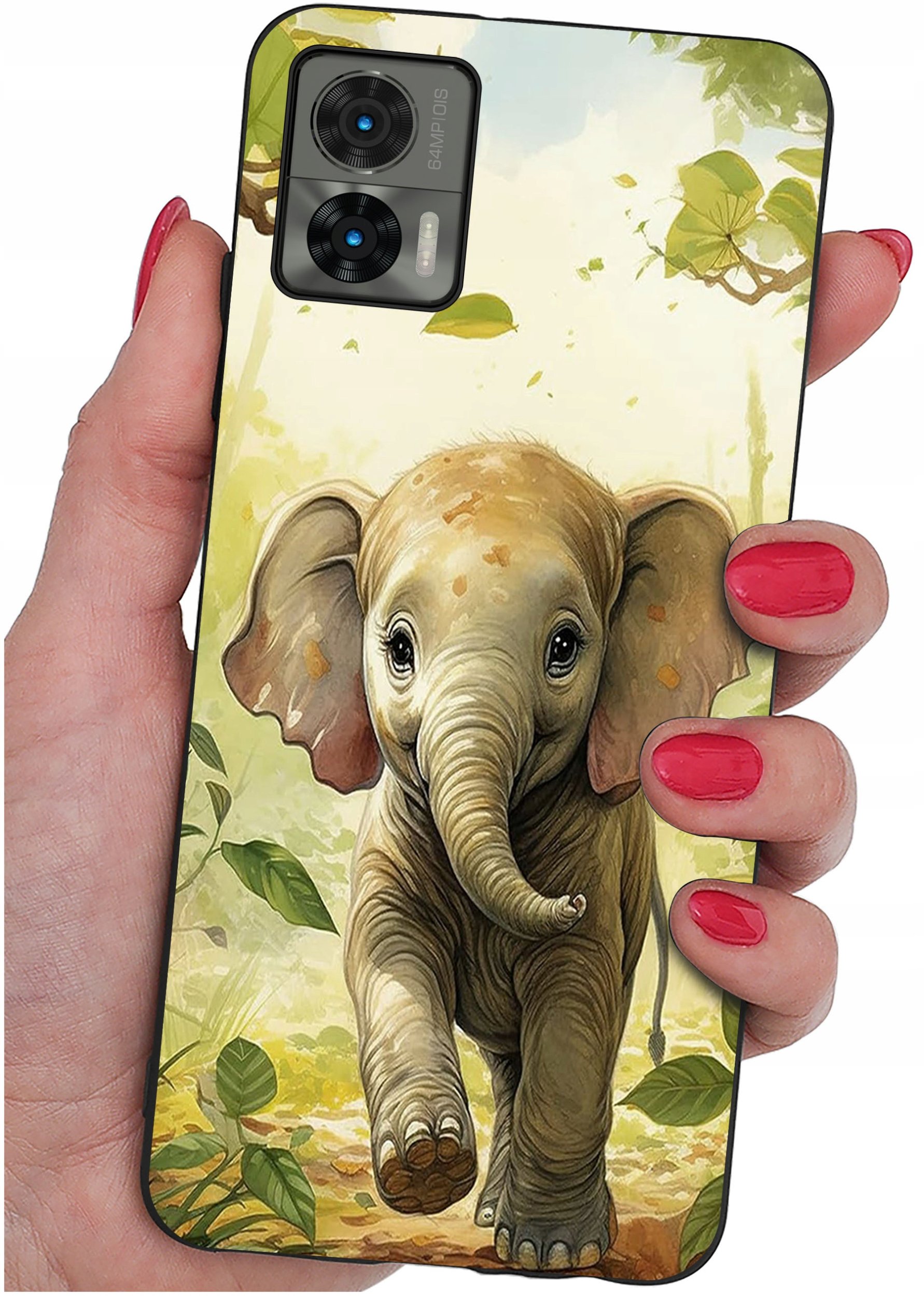 Etui do Motorola Moto Edge 30 Neo WZORY |SILIKONOWE MATT CASE + SZKŁO 9H