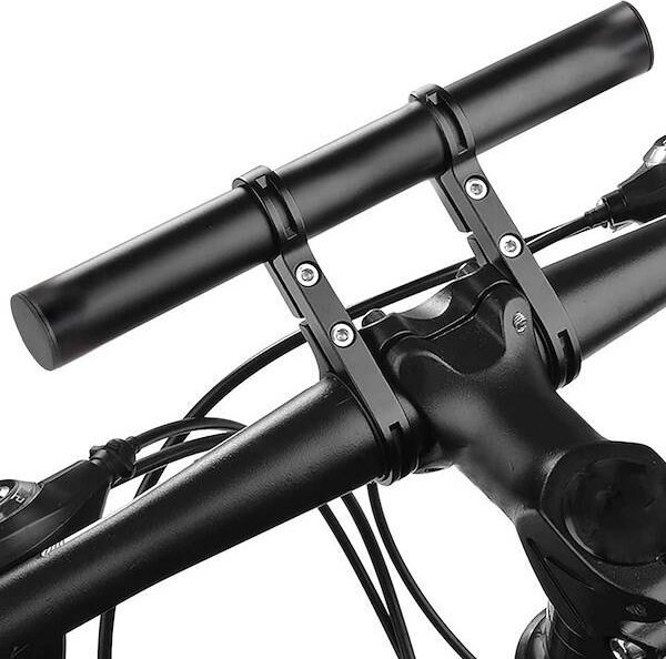 Springos Przedłużenie kierownicy rowerowej, uchwyt na rower 20 cm czarny UNIWERSALNY