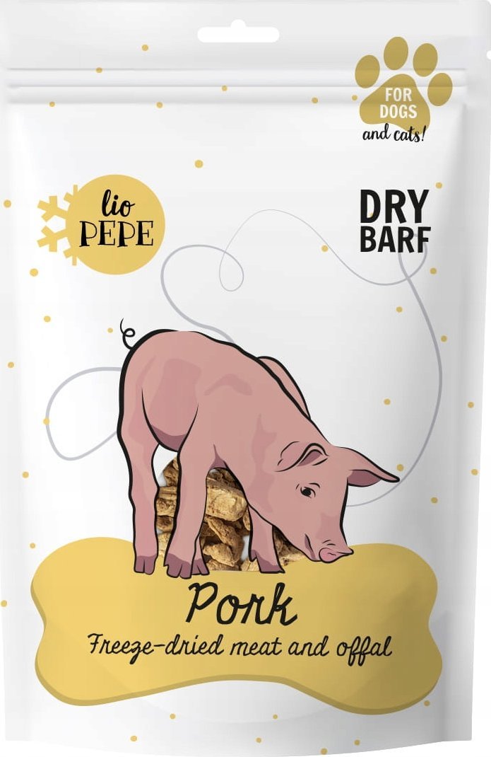 Paka Zwierzaka PAKA ZWIERZAKA - Przysmak liofilizowany Lio PEPE Pork (polędwiczka wieprzowa) 60g