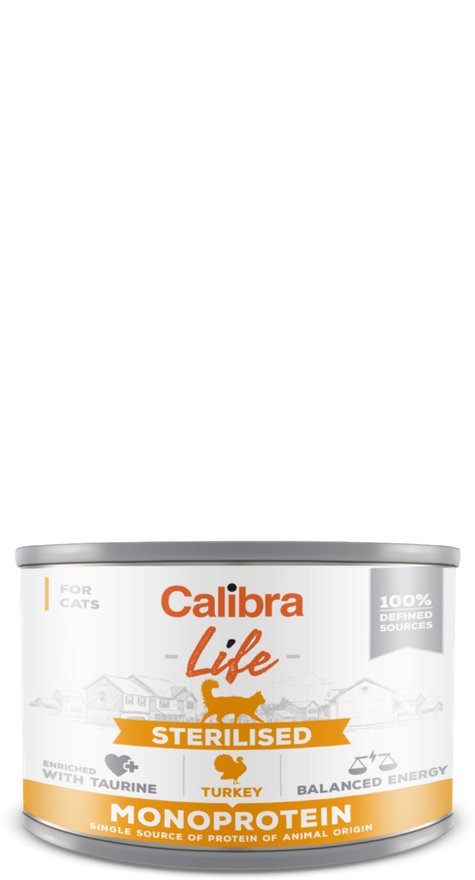CALIBRA Cat Life Sterilised Turkey 200g