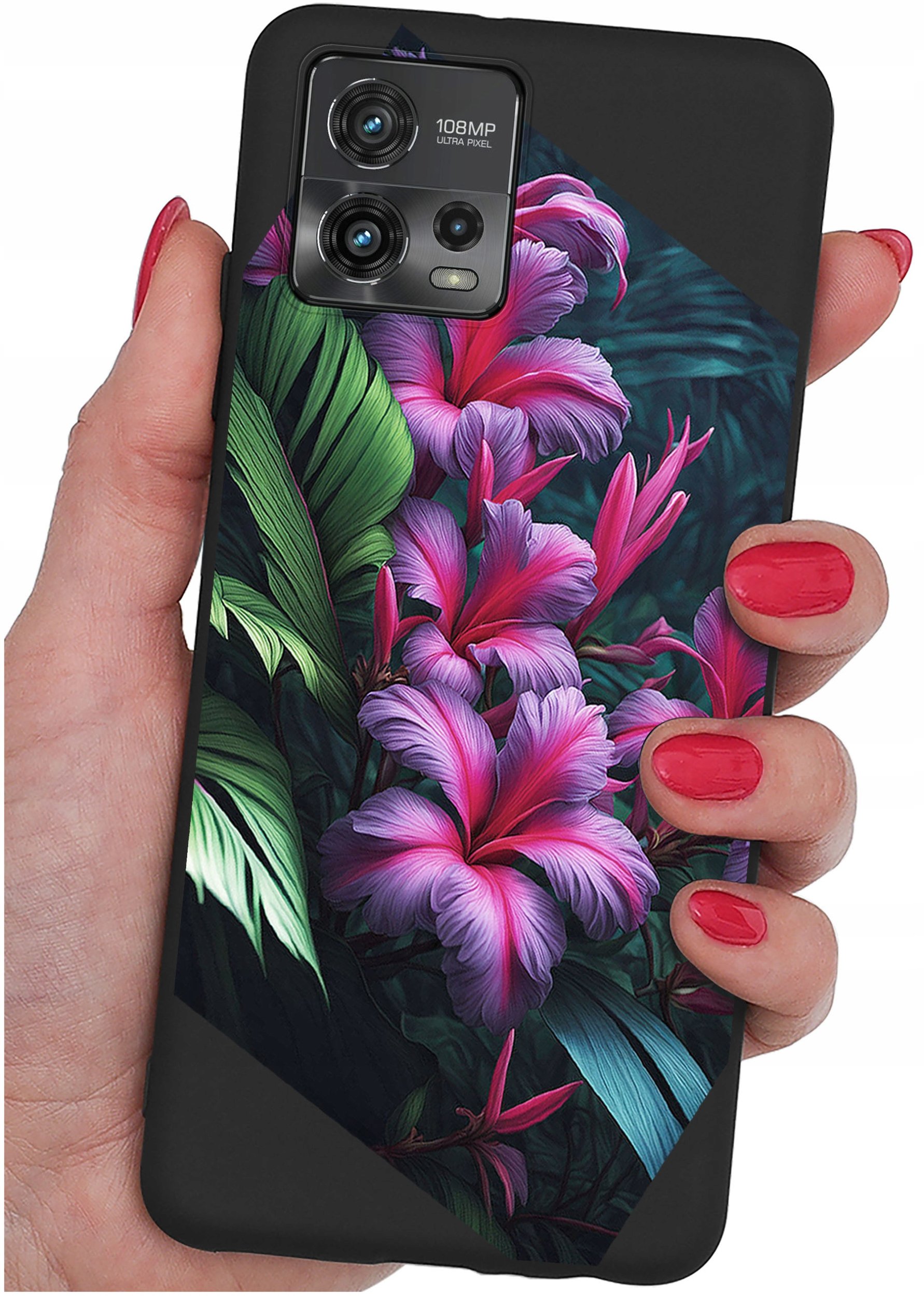 Etui do Motorola Moto G72 WZORY |SILIKONOWE MATT CASE + SZKŁO 9H