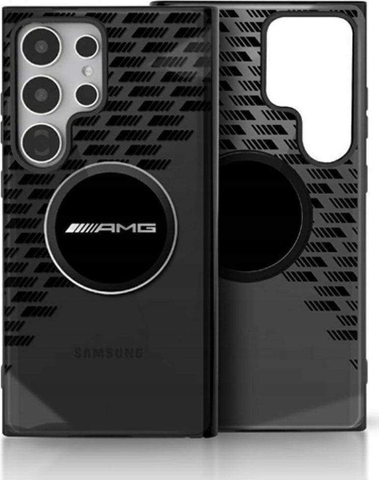 AMG Transparent Rhombs MagSafe Case for Samsung Galaxy S25 Ultra Black