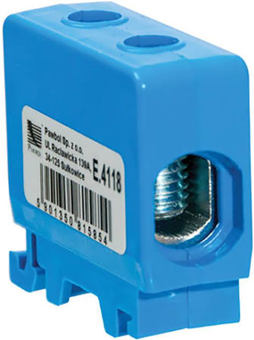 Pawbol Złączka szynowa 1x50mm2 niebieska (E.4118)