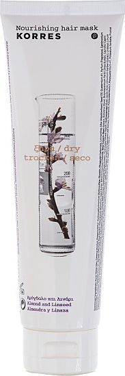 Korres Nourishing Hair Mask maska z wyciągiem z migdałów i olejem lnianym do włosów suchych i zniszczonych 125ml