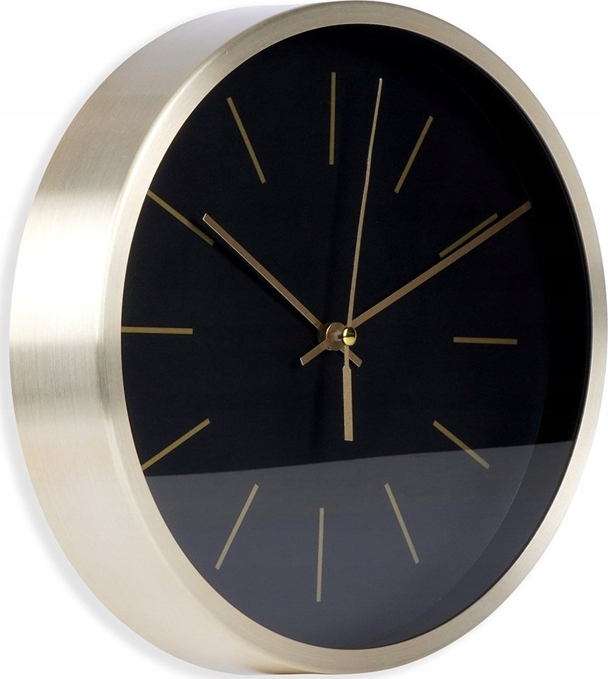 Vilde Zegar ścienny czarny złoty 25 cm