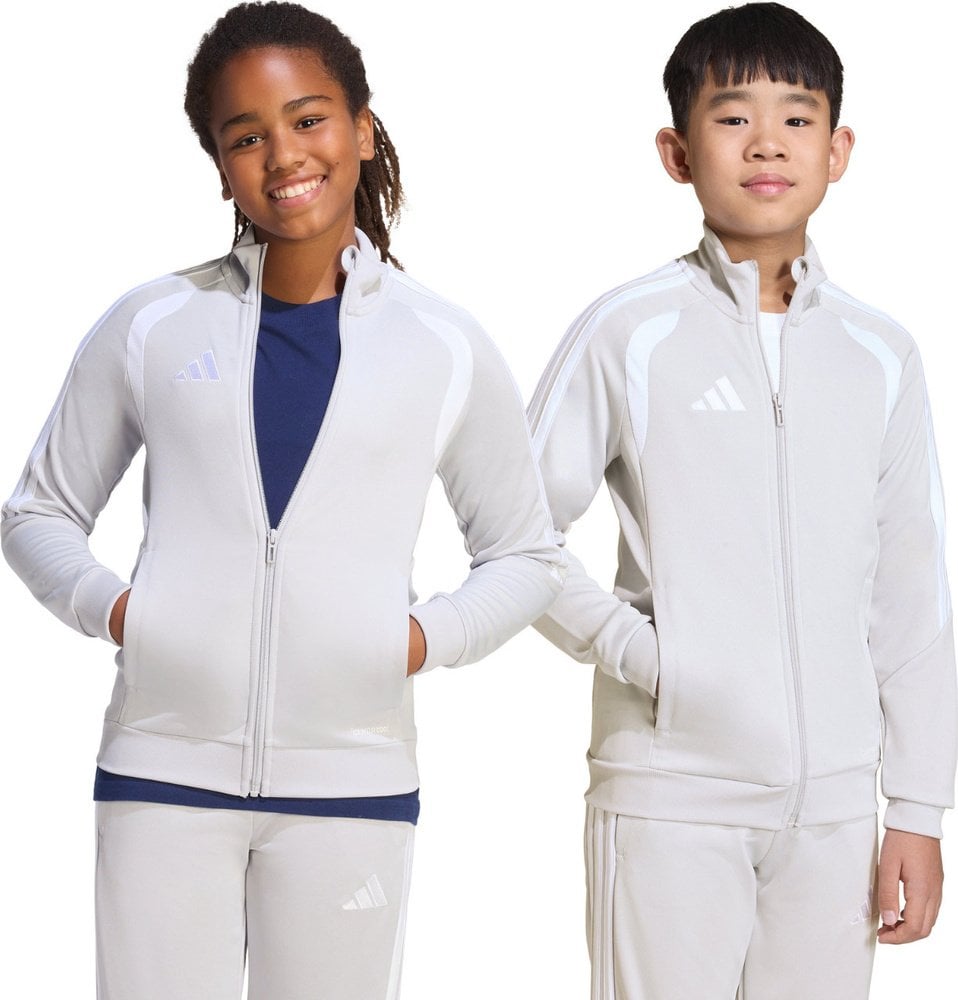 Bluza dla dzieci adidas Tiro 26 League Training jasnoszara JY7198 140cm