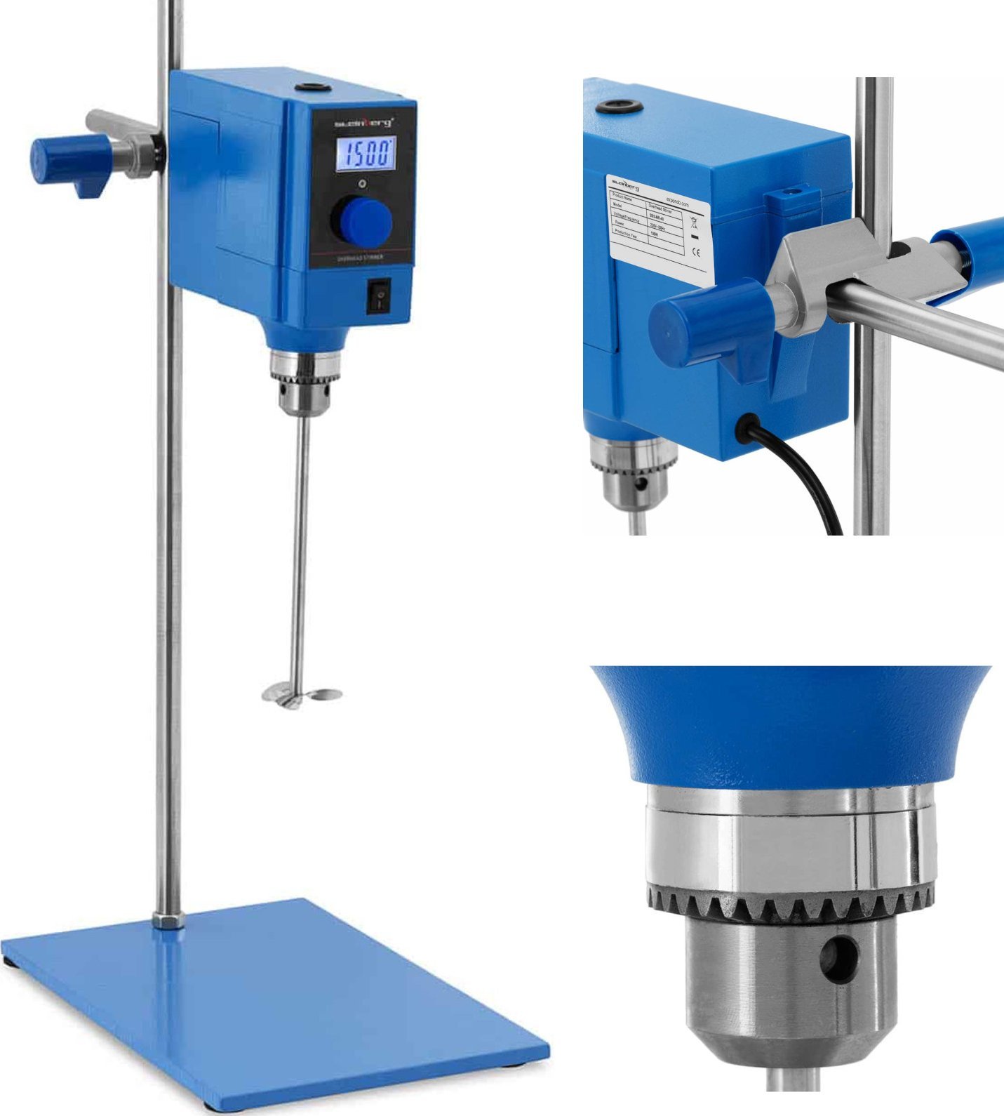 Steinberg Mieszadło mechaniczne laboratoryjne LCD 40 l 1500 obr./min 16.6 W Mieszadło mechaniczne laboratoryjne LCD 40 l 1500 obr./min 16.6 W