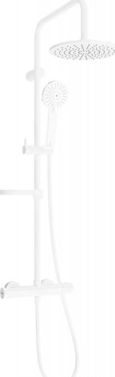 Zestaw prysznicowy Mexen Mexen KX40 zestaw prysznicowy natynkowy z deszczownicą i baterią termostatyczną, biały - 771504091-20