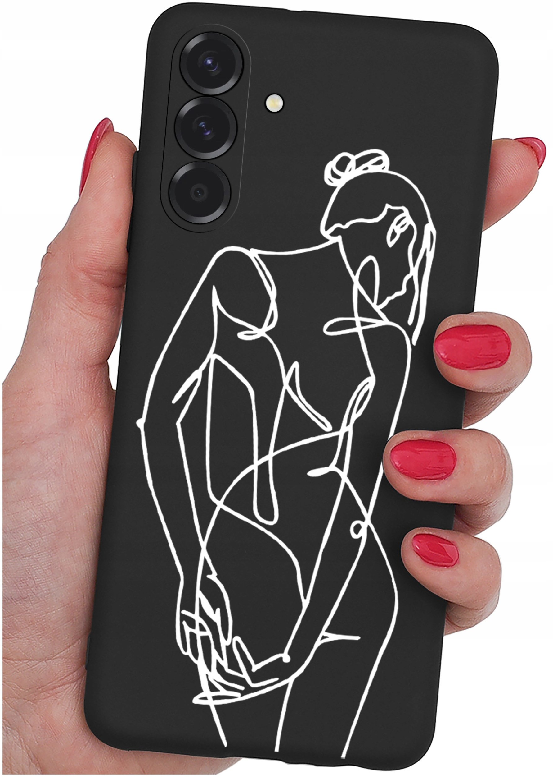 ETUI do Samsung A36 5G | WZORY | SILIKONOWE MATT CASE + SZKŁO 9H