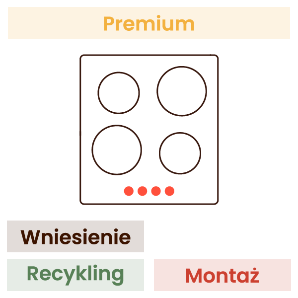 Montaż płyty indukcyjnej w zabudowie KOMFORT