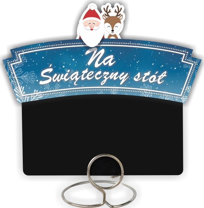 StudioCen Nakładka reklamowa na cenówkę - nadruk Na świąteczny stół- 10 sztuk