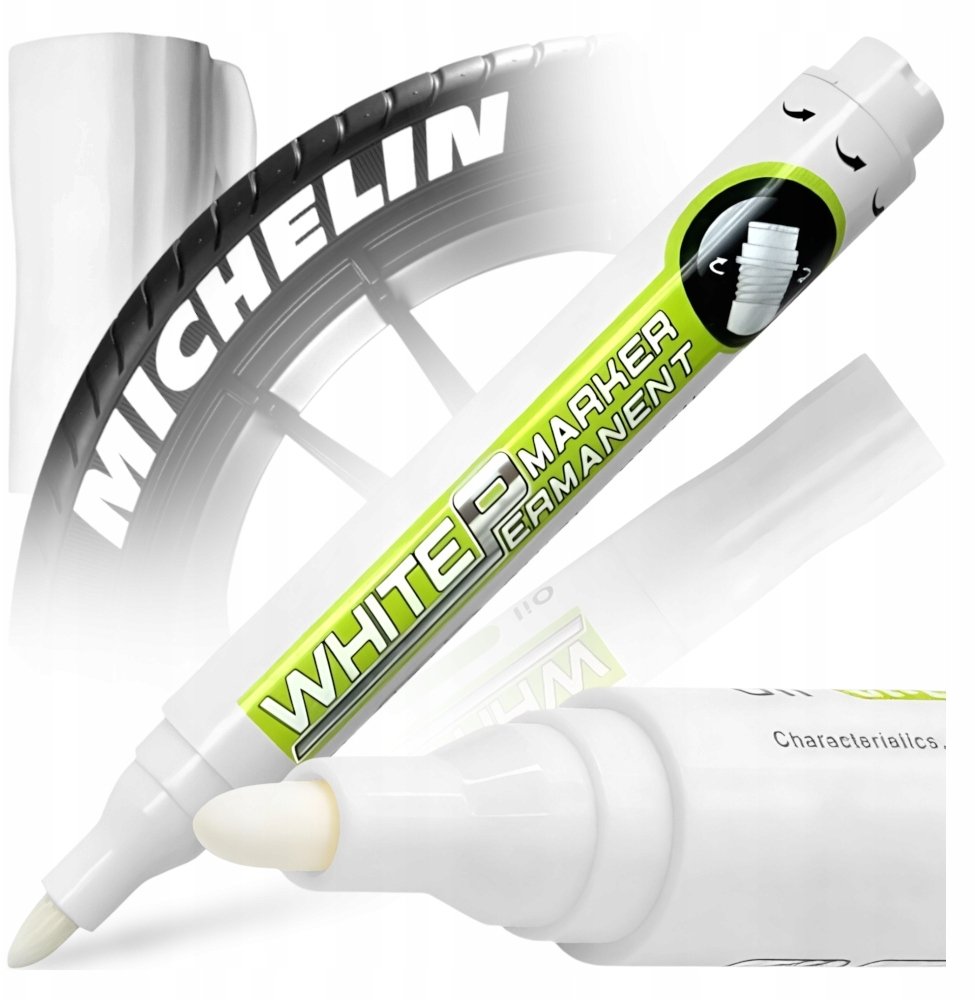 MARKER PISAK OLEJOWY BIAŁY DO OPON KANZA