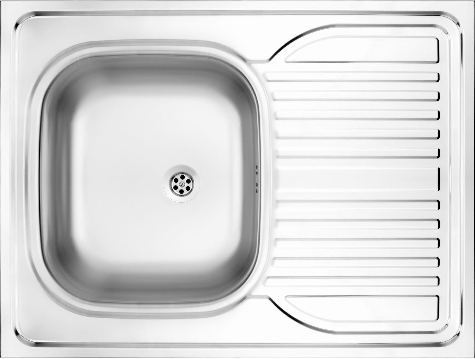 Zlewozmywak Deante Zlewozmywak 1-komorowy Tango z ociekaczem 60 x 80cm stalowy (ZM6 011L)