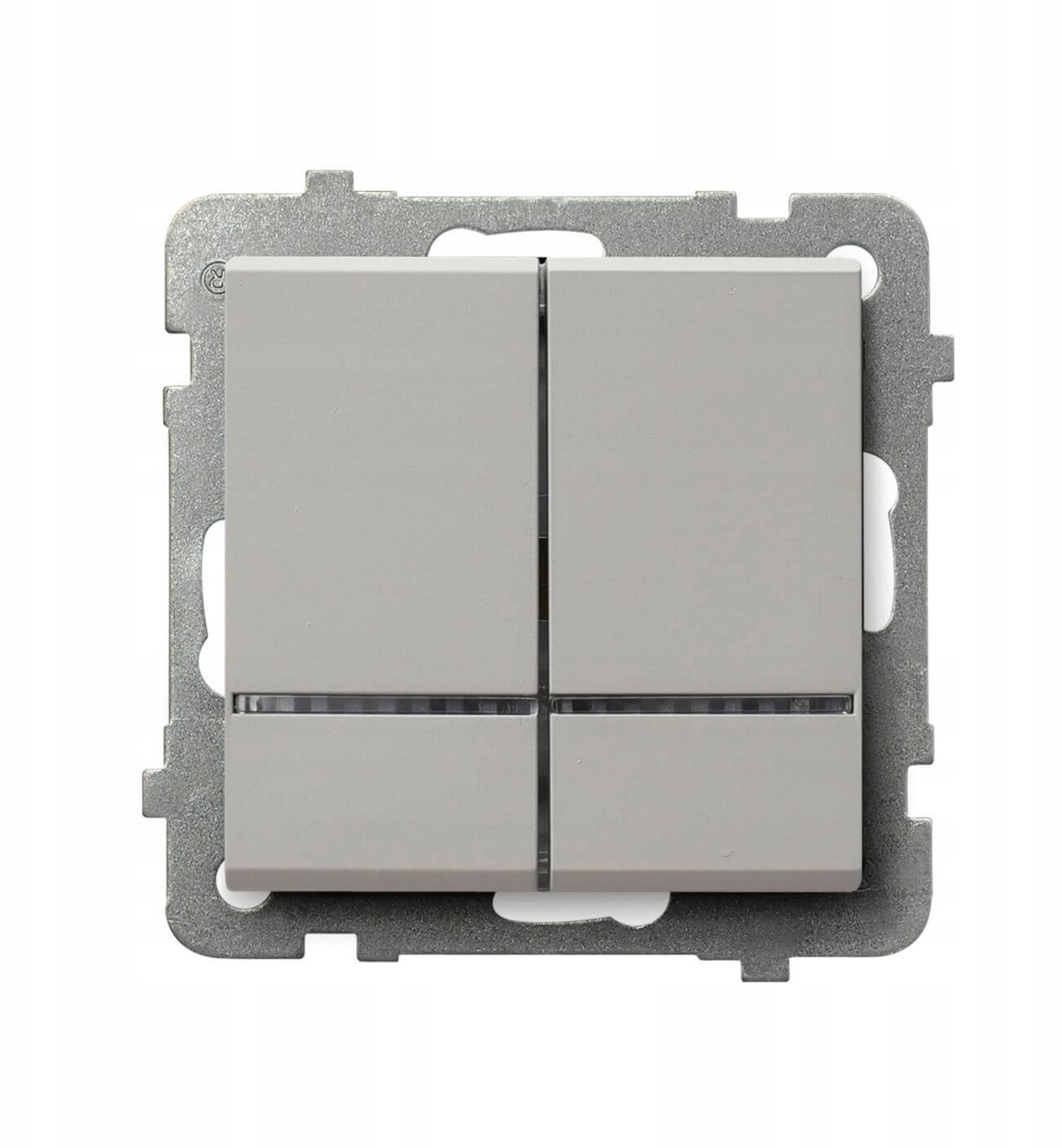 Ospel Łącznik dwugrupowy świecznikowy z niebieskim podświetleniem kaszmirowy ŁP-2RS/m/82