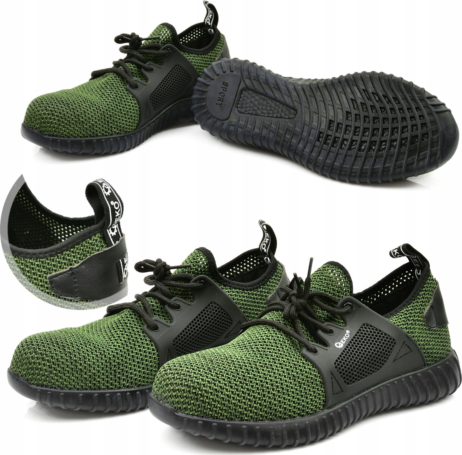 Geko Buty ochronne model nr 10 zielone S1P - r. 46 (5)