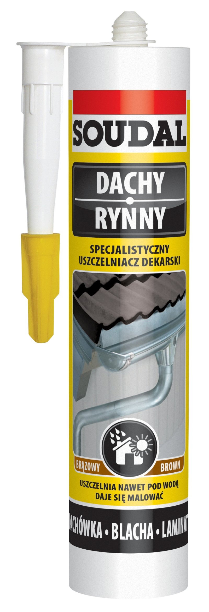 Soudal Specjalistyczny uszczelniacz dekarski 310ml brązowy