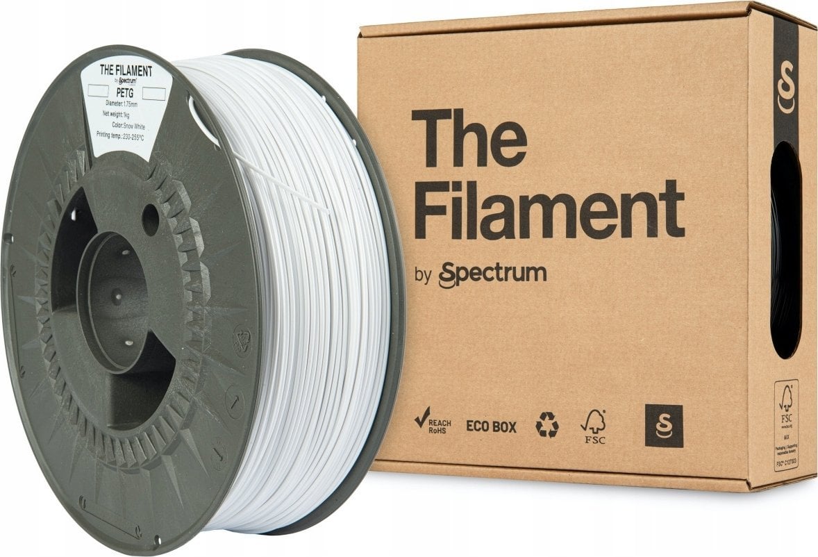 The Filament 3D filament, PETG, 1,75mm, 1000g, TF-24016, snow white