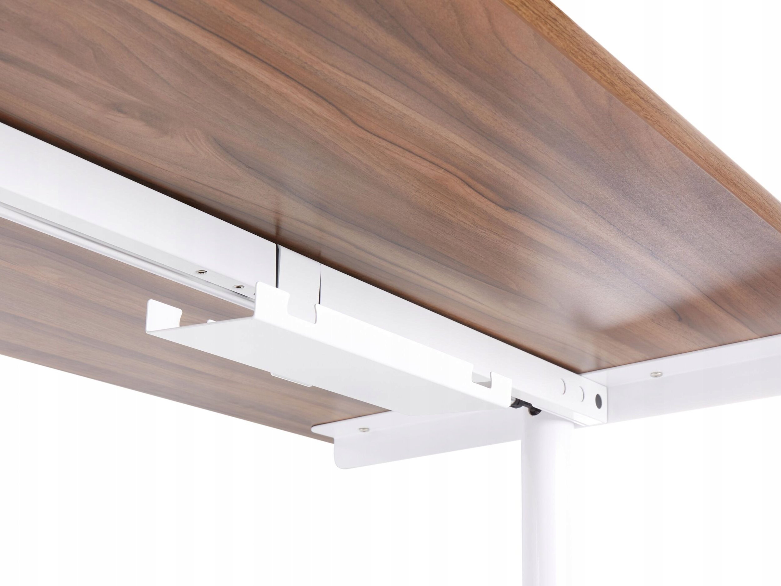 Organizer Beliani Organizer kabli pod biurko regulowane manualnie biały TRACIE