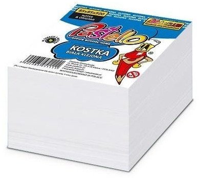 Kostka klejona ECO 85x85x50mm biała