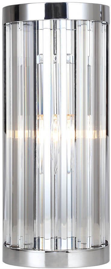 Kinkiet ścienny kryształowy Vetro LP-2910/1W CH glamour chrom przezroczysty