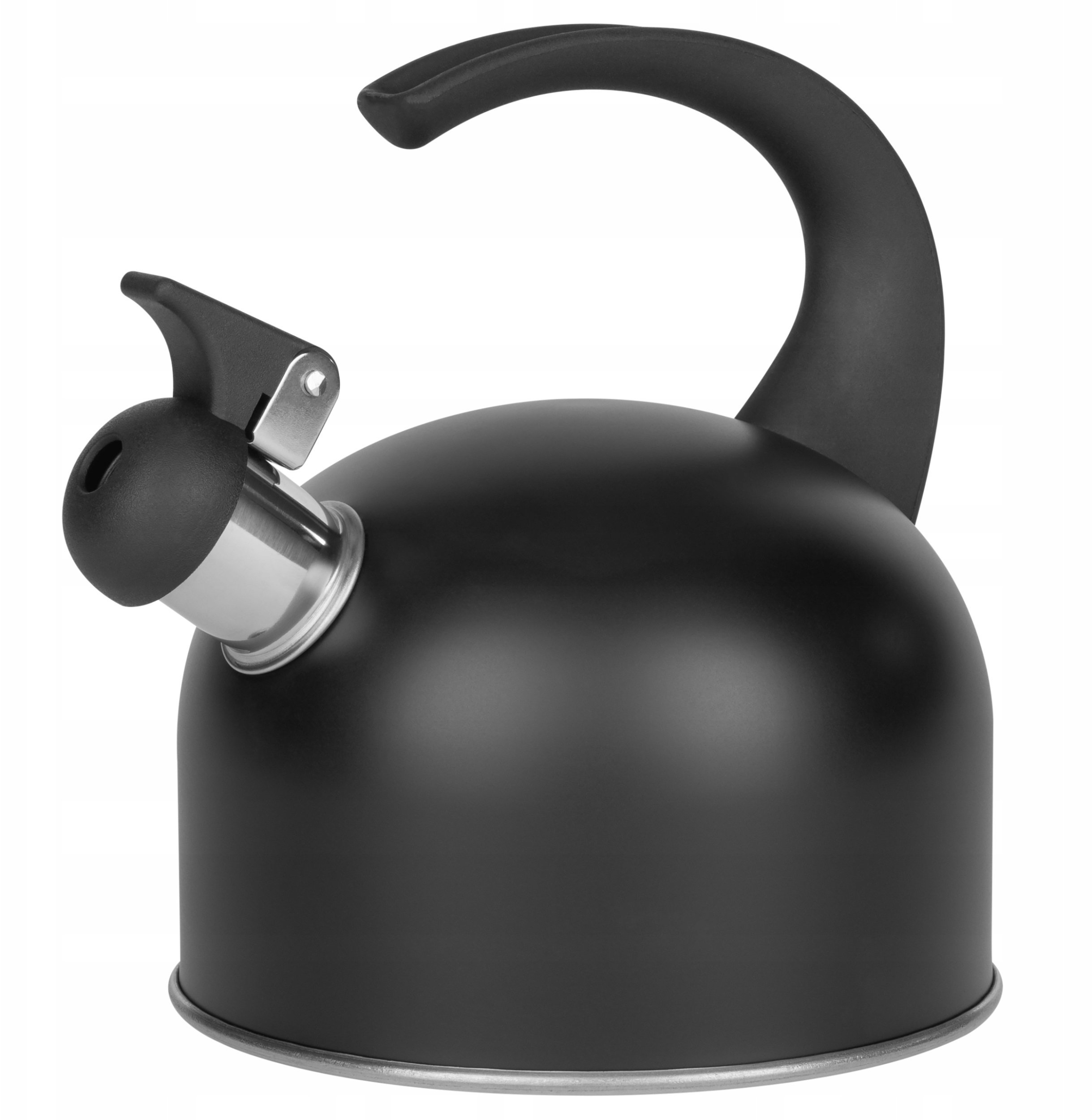 Brunbeste Czajnik stalowy z gwizdkiem na gaz indukcyjny mały czarny 1.5L