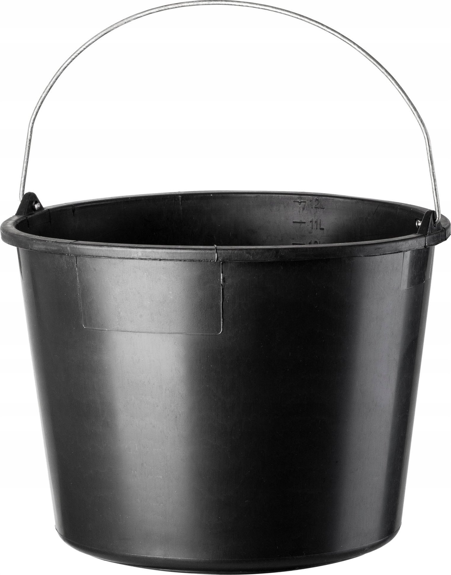 Kadax Wiadro Budowlane Z Rączką Plastikowe Okrągłe 12L