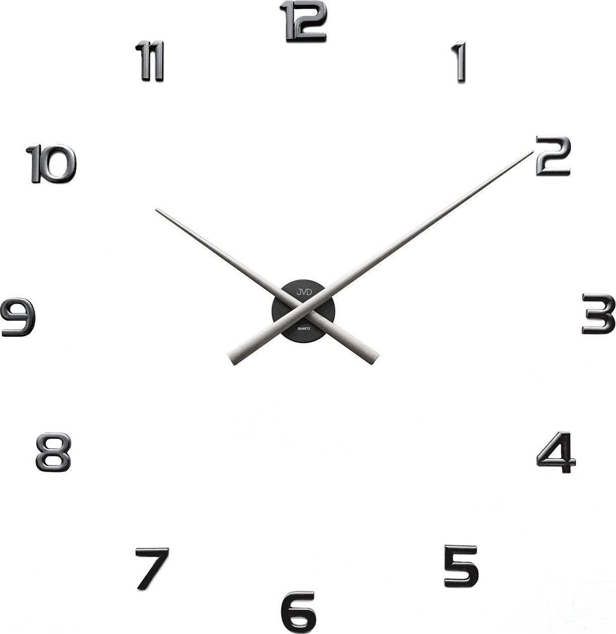 JVD Zegar ścienny JVD HT465.7 naklejany na ścianę, szybę...czarny mat
