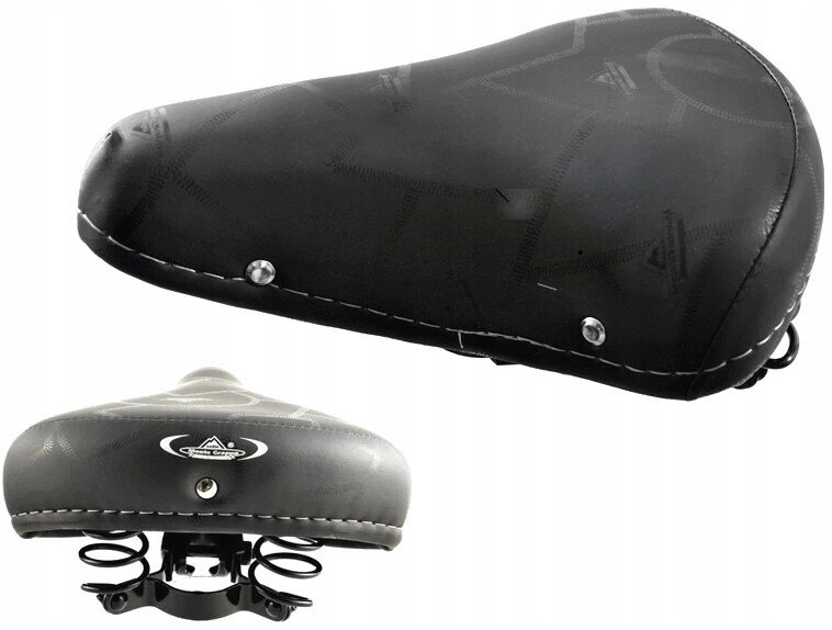 Siodło rowerowe Monte Grappa na sprężynie RETRO czarne