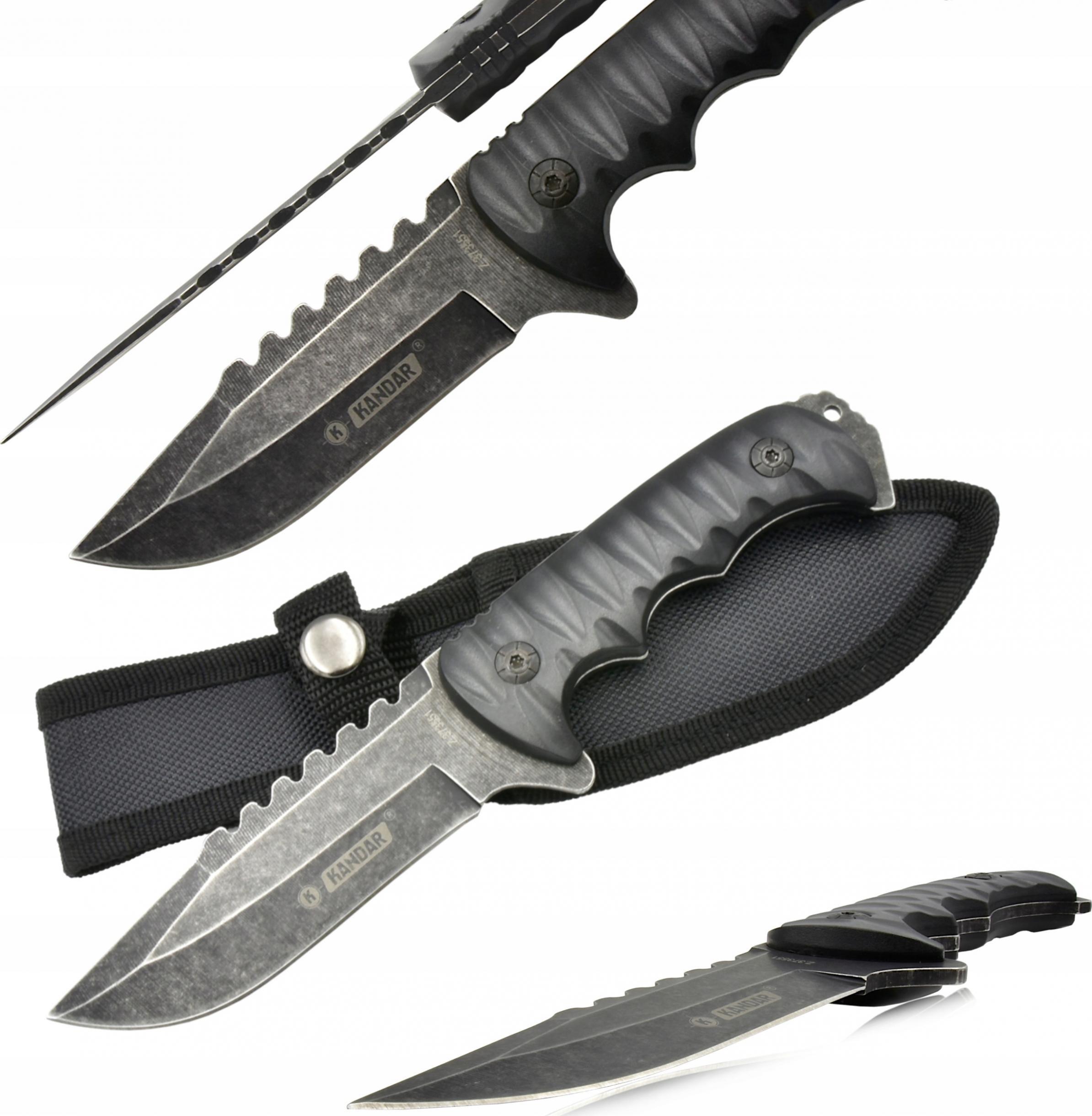 Kandar Nóż Wojskowy Survivalowy Taktyczny + Pochwa