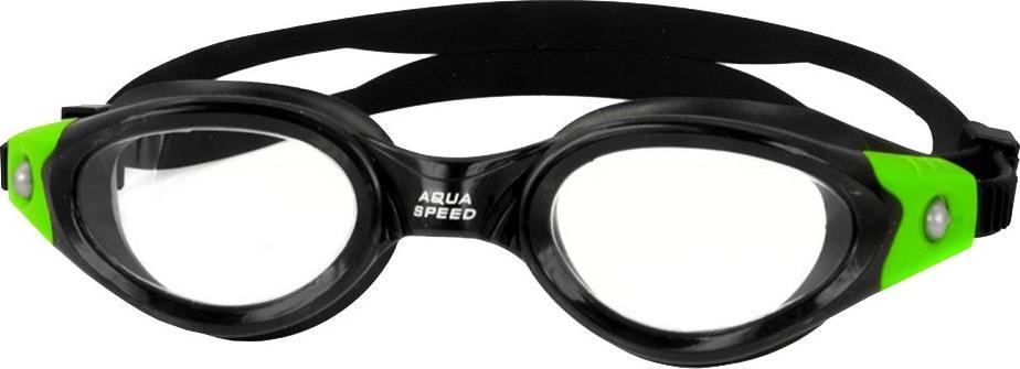 Aqua-Speed Okulary pływackie Aqua-Speed Pacific czarno-zielone 38