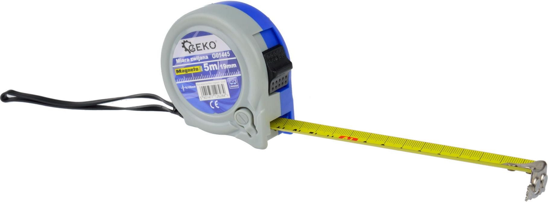 Geko Miara zwijana 5mx19mm z magnesem(12/120)