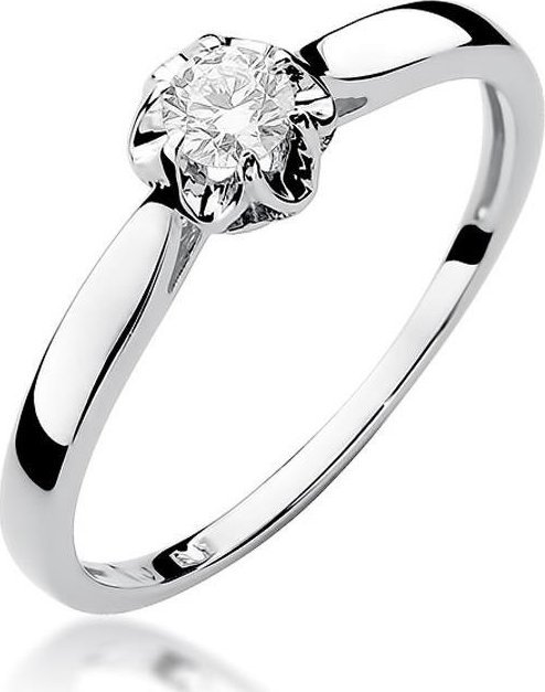 Best Diamonds złoty pierścionek z brylantem 0.15ct 15
