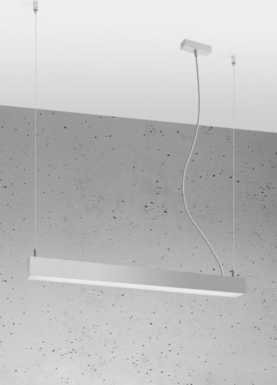 Lampa wisząca Sollux Lampa wisząca PINNE 67 szara 4000K