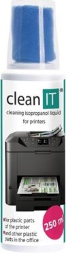 Clean it Zestaw czyszczący płyn + ściereczka do drukarek (CL-190)