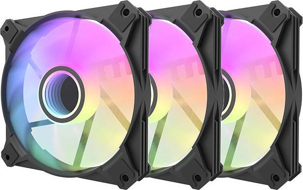 Wentylator Darkflash Infinity 8 PWM ARGB Czarny 3-pack