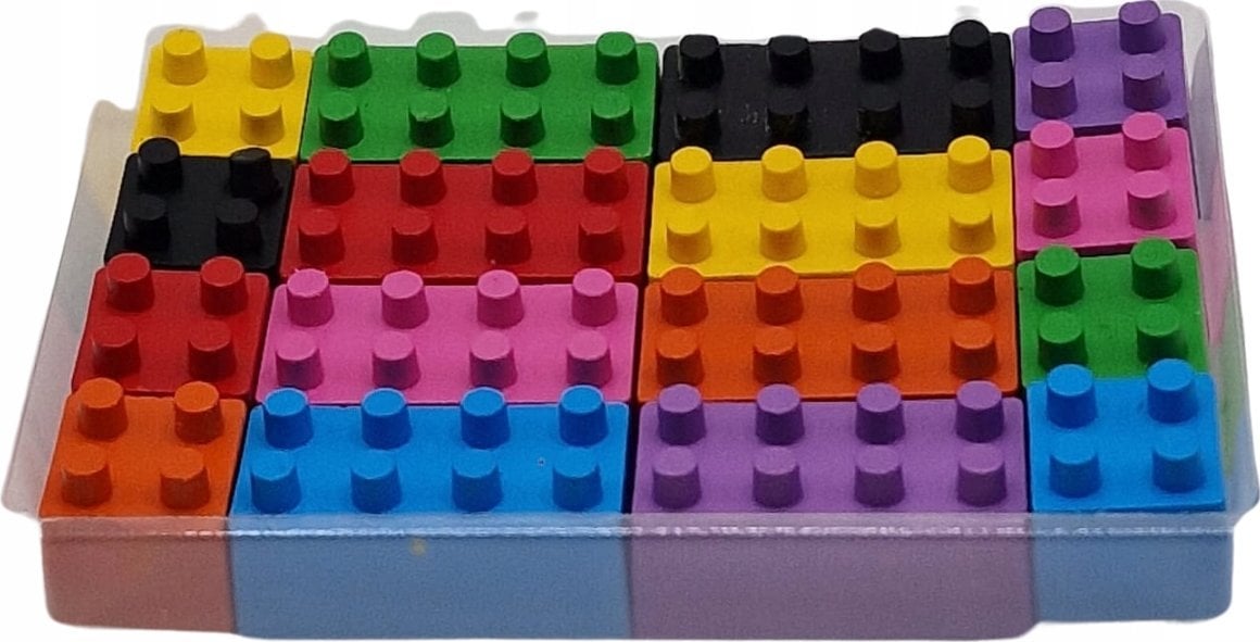 Kredki świecowe w kształcie klocków 16kol ASTRA