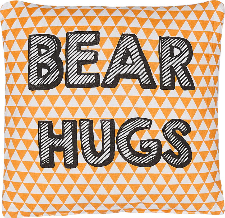 Beliani Poduszka dla dzieci nadruk 40 x 40 cm pomarańczowa RADZKOT