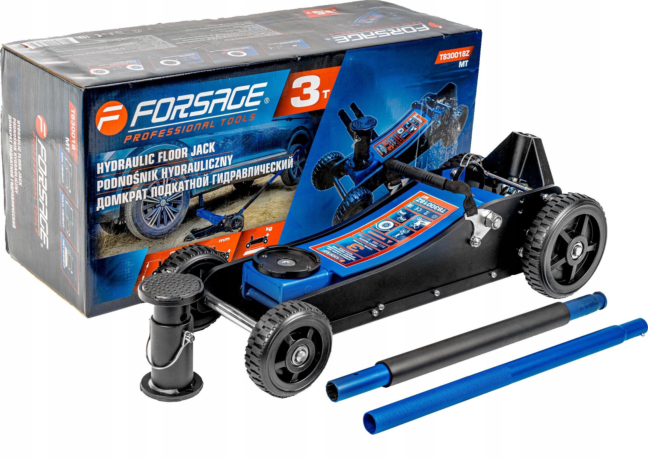 Forsage Podnośnik hydrauliczny 3t (h min 155mm; h max 695mm)