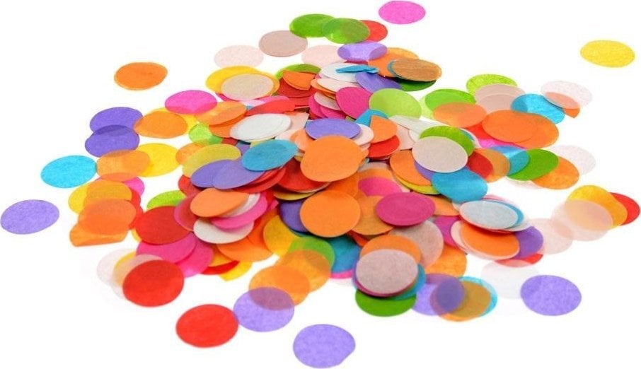 Kolorowe konfetti z bibuły