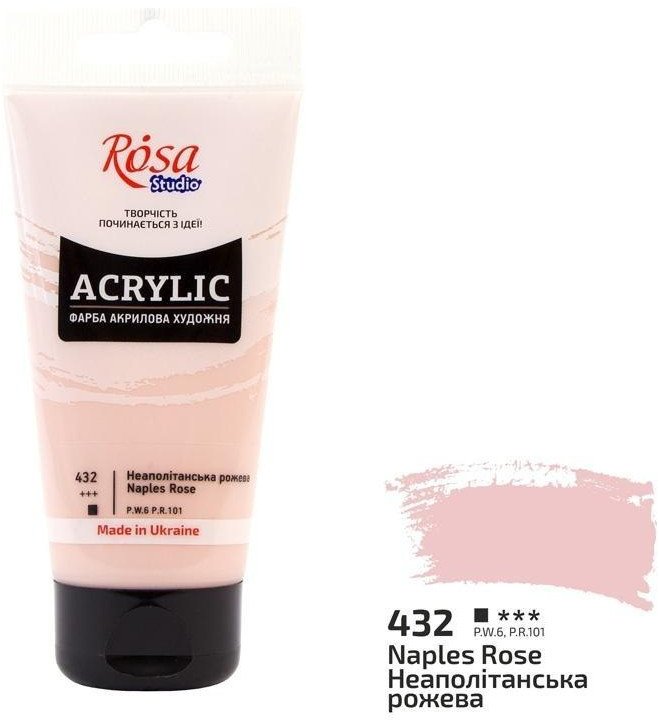 Farba akrylowa naples rose 432 75ml