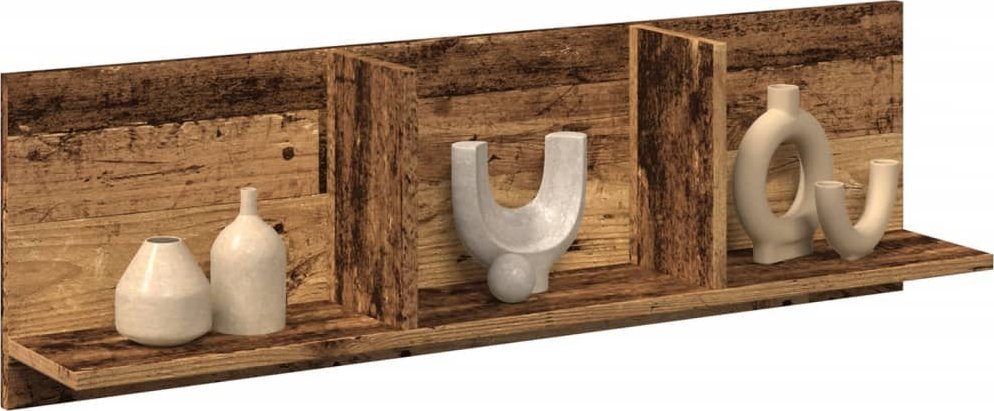 vidaXL vidaXL Półka ścienna, 100x16,5x30 cm, stare drewno