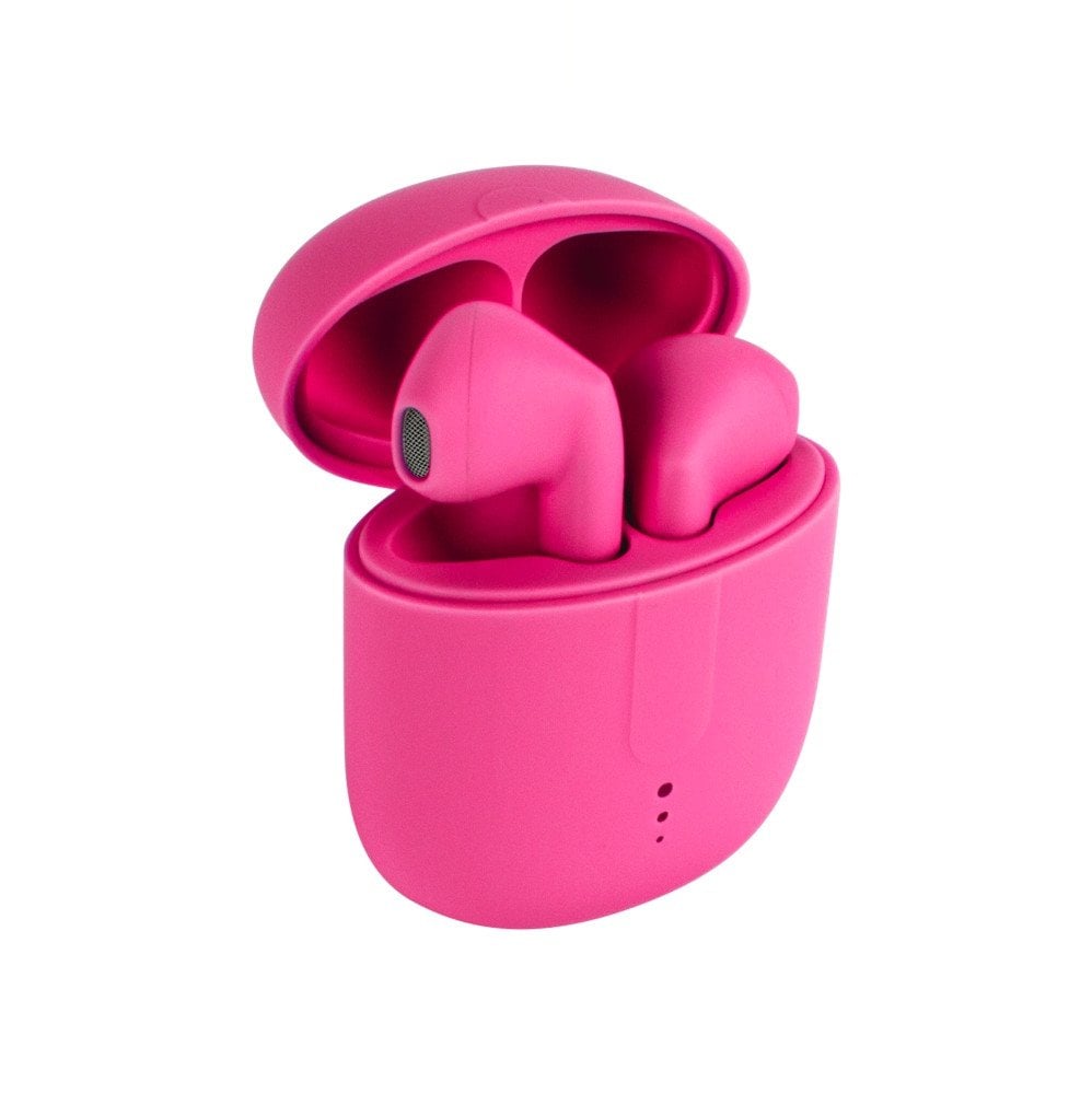 TelForceone Setty Bluetooth earphones TWS with a charging case STWS-16 pink