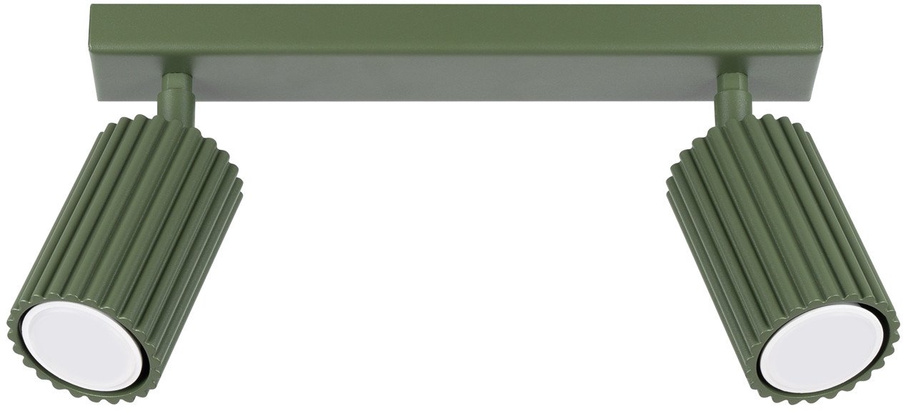 Plafon Karbon 2 Zielony Oliwkowy Gu10 Max 10W Ledw Sollux Lighting