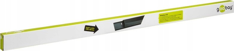 Organizer Goobay goobay aluminum cable duct WireDuct 33, cable guide (black, 1.1 meters)