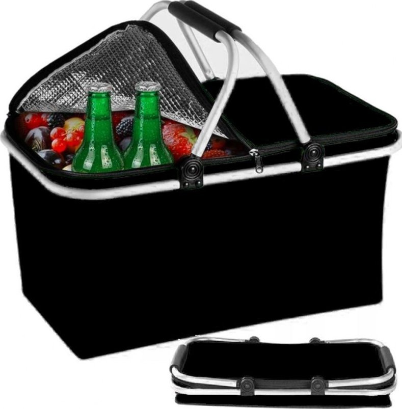 PrzydaSie Kosz Koszyk Piknikowy Składany Termiczny Na Zakupy