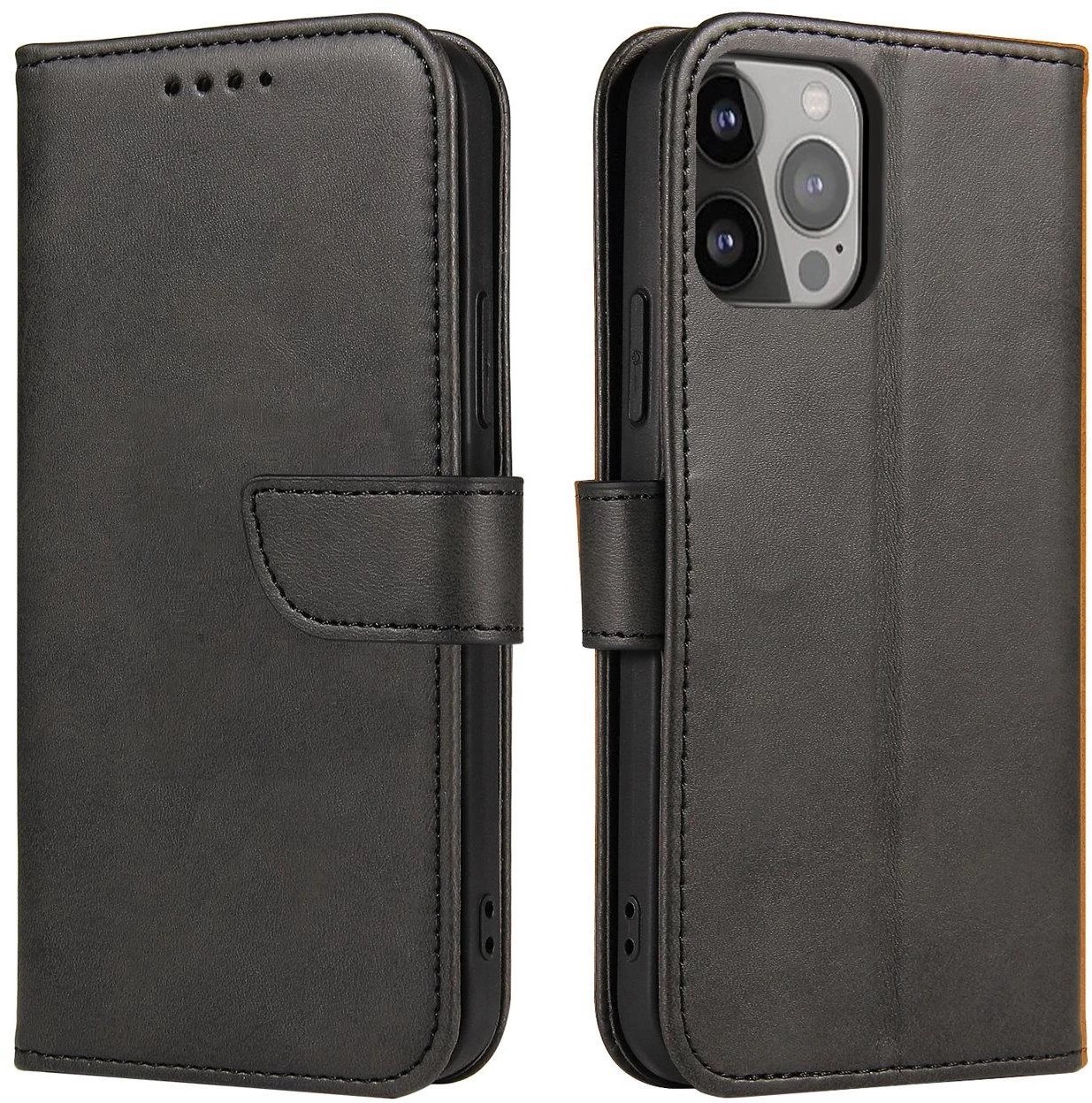 Hurtel ETUI MAGNET CASE Z KLAPKĄ NA IPHONE 16E - czarny