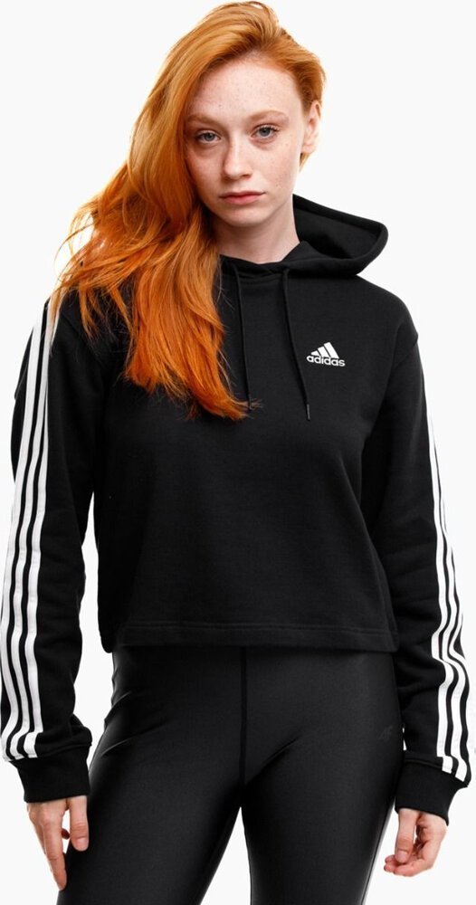 Adidas Bluza damska adidas Essentials 3-Stripes French Terry Crop Hoodie IC8767 L