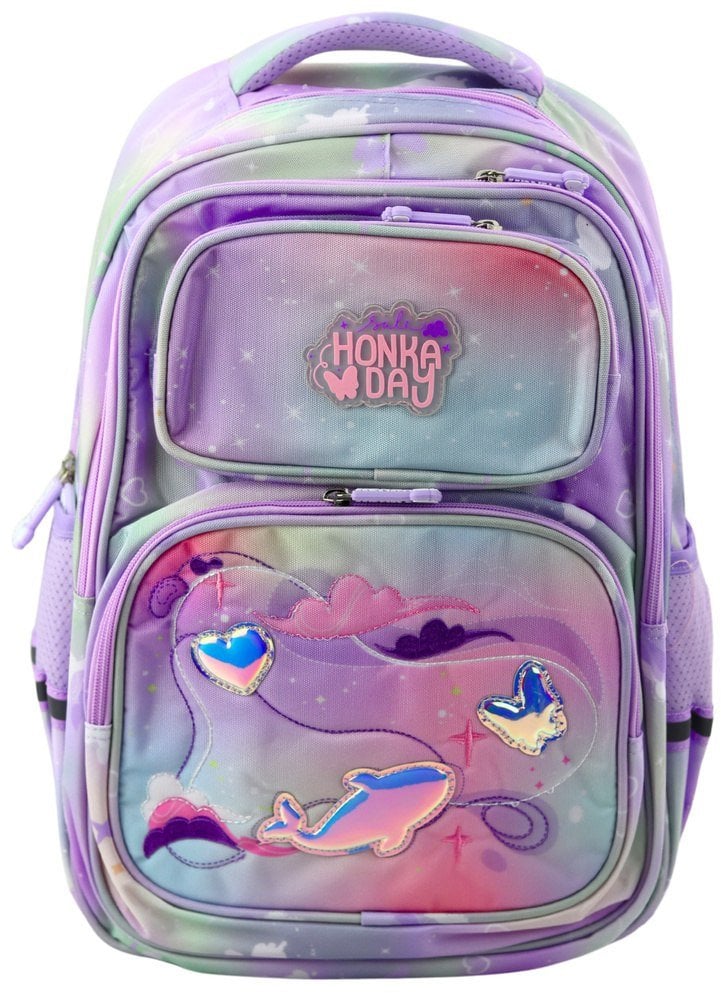 Plecak Szkolny Pas Piersiowy Pastelowy Kolorowy 20L