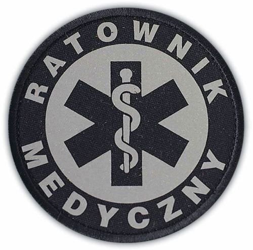 Emblemat odblaskowy RATOWNIK MEDYCZNY 20 cm
