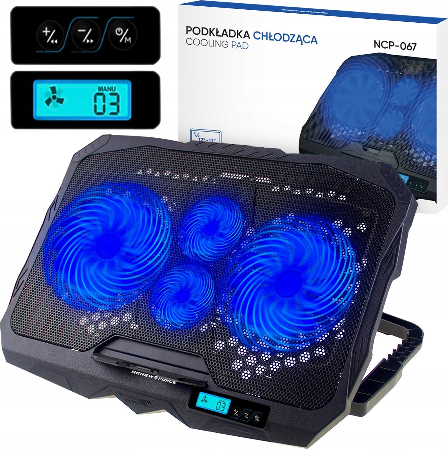 PODKŁADKA CHŁODZĄCA POD LAPTOPA NCP-067